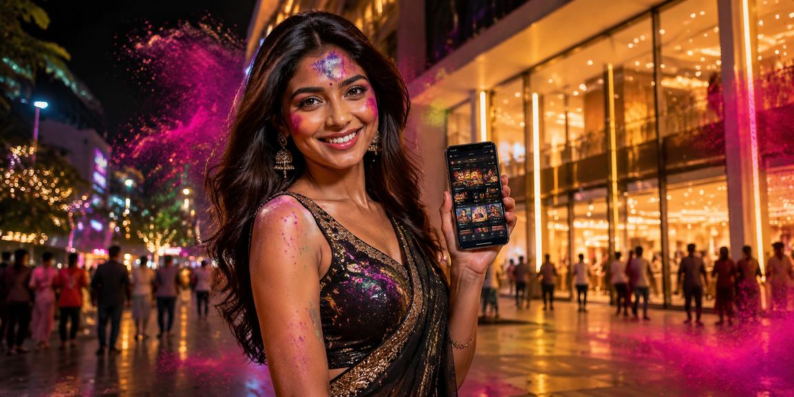 Mobile Casino gaming experience during Holi